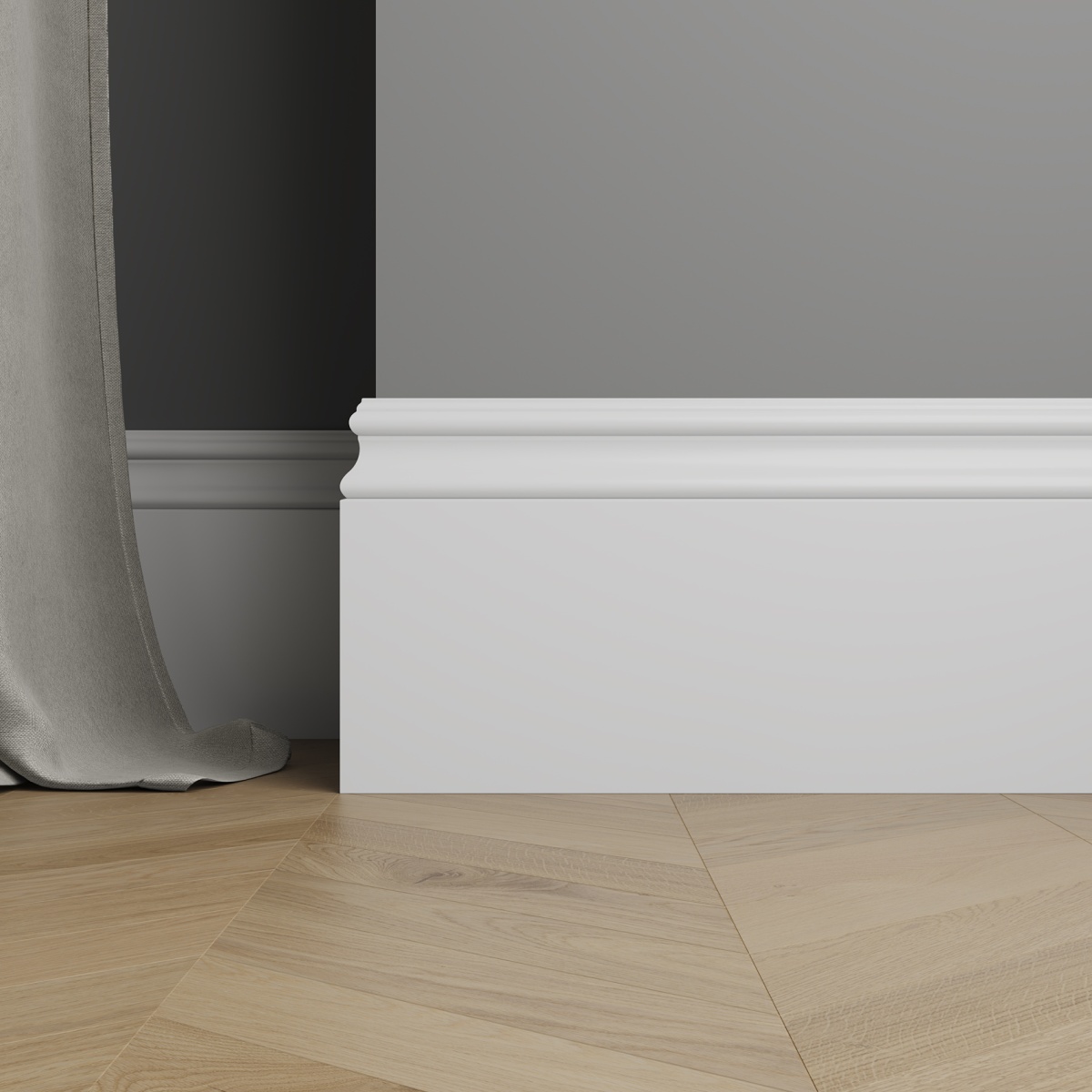 Плинтус под покраску Ultrawood Base 0051 i 2000х180х15 мм